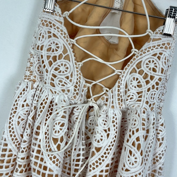 Chichwish Moonlit Night Cross Back Crochet Cami Dress - S - Picture 7 of 8